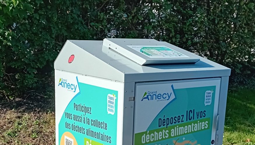 Grand Annecy : collecte expérimentale des déchets alimentaires dans le centre-bourg d’Alby